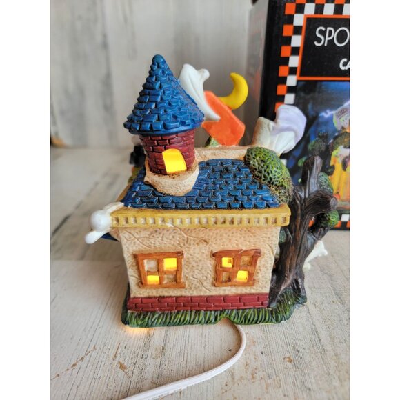 Spooky Hollow cauldron Cafe ceramic vintage Halloween village accessory - Picture 7 of 9